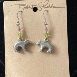 ROBERT SHIELDS Sedona Artist Bear + Bead Earrings